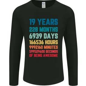 19th Birthday 19 Year Old Mens Long Sleeve T-Shirt