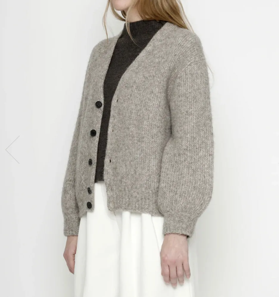 7115 by Szeki Taupe Poet Cardigan