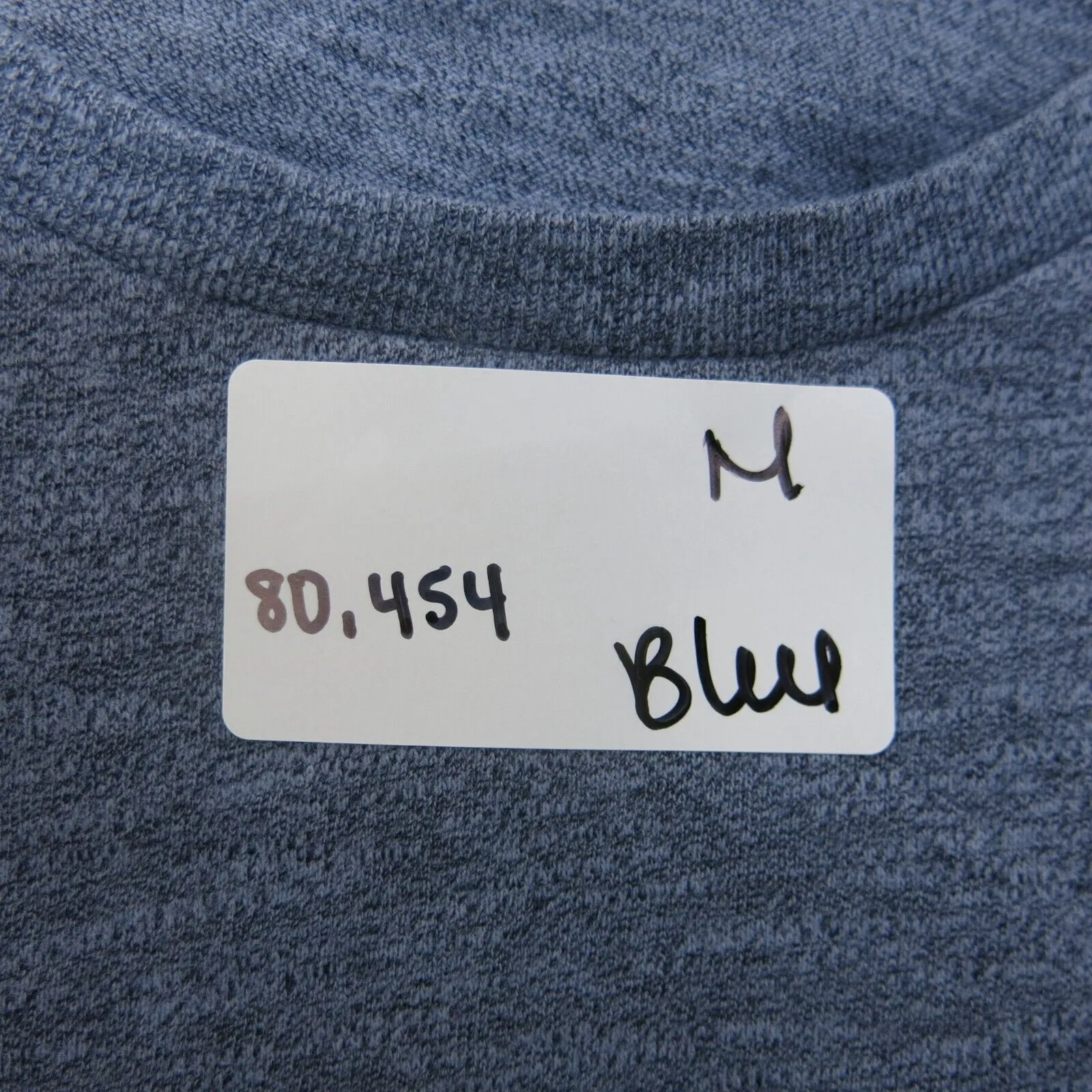 Abercrombie & Fitch Shirt Mens X Small Blue Long Sleeve Spell Out Crew Neck Logo