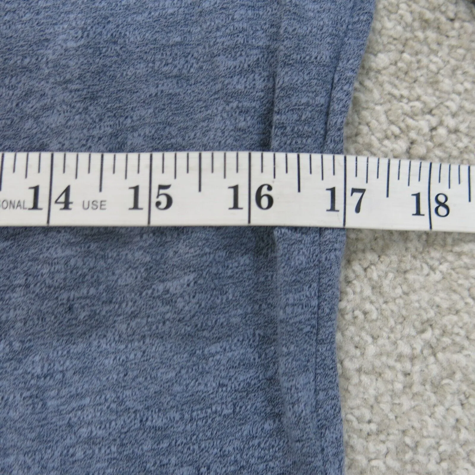 Abercrombie & Fitch Shirt Mens X Small Blue Long Sleeve Spell Out Crew Neck Logo