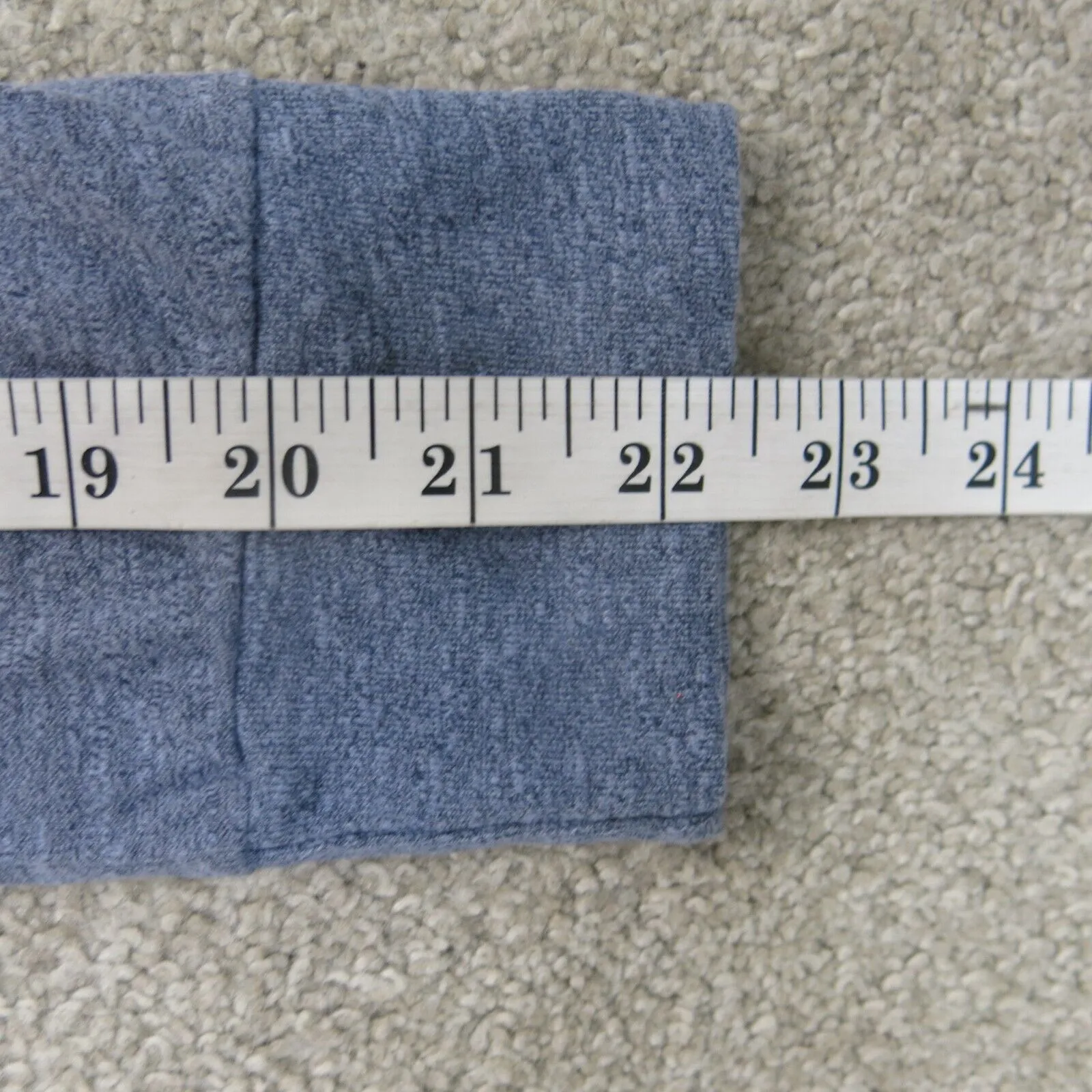 Abercrombie & Fitch Shirt Mens X Small Blue Long Sleeve Spell Out Crew Neck Logo