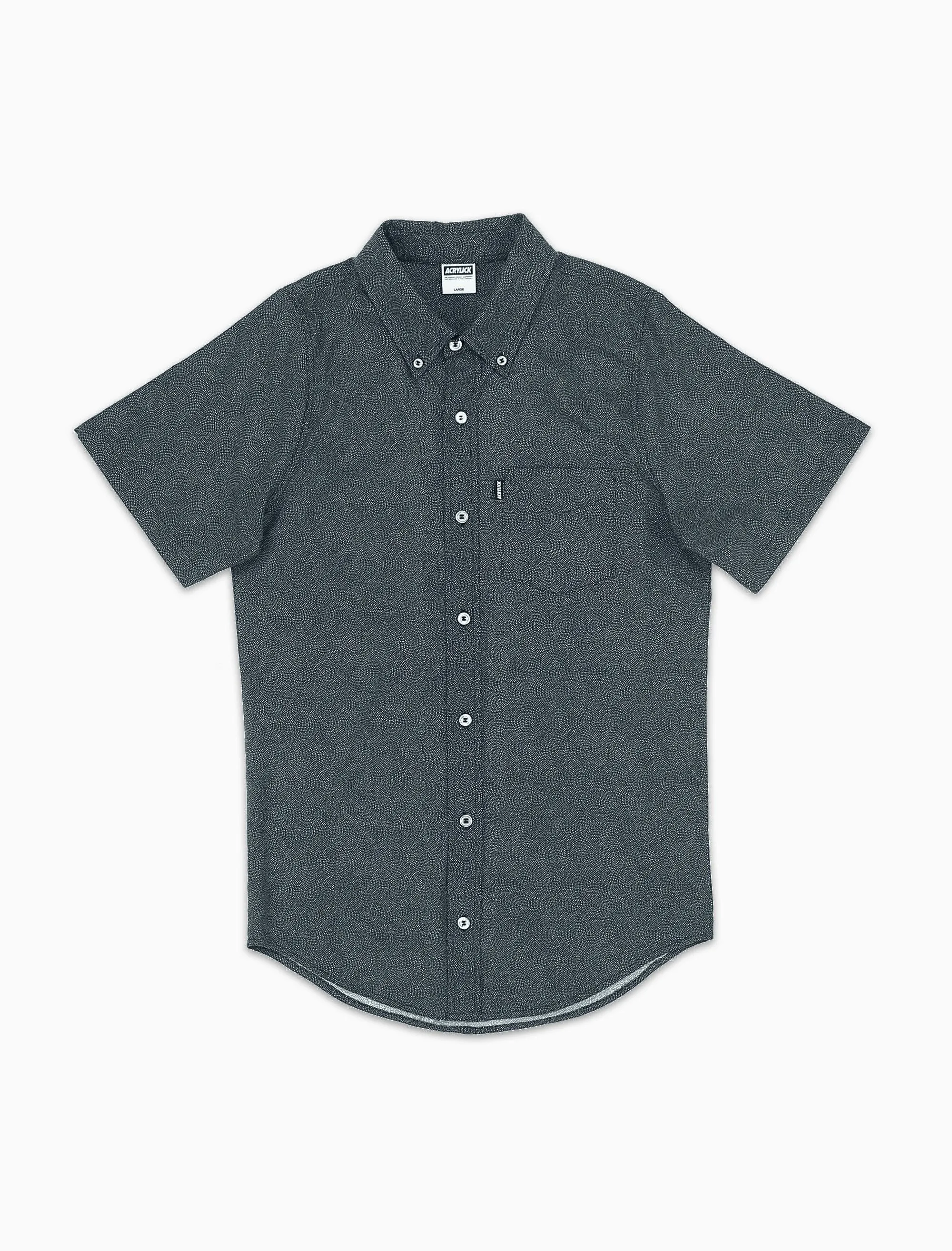 Acrylick - Cole S/S Button Down Men's Shirt, Navy