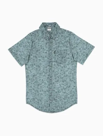 Acrylick - Kendrick S/S Button Down Men's Shirt, Aqua