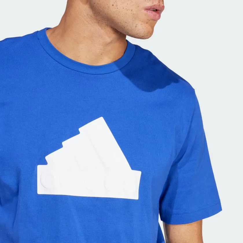 ADIDAS FUTURE ICONS BADGE OF SPORT TEE - MEN - BLUE