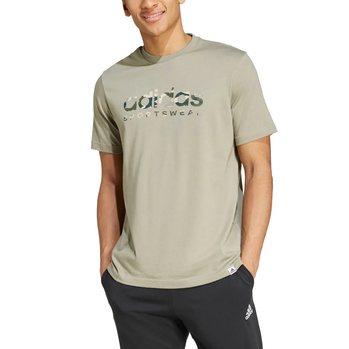 adidas Men's Camo Linear Graphic T-Shirt (Tall)