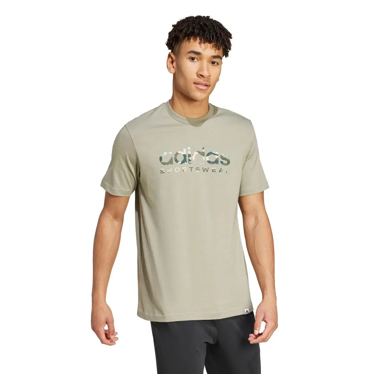 adidas Men's Camo Linear Graphic T-Shirt