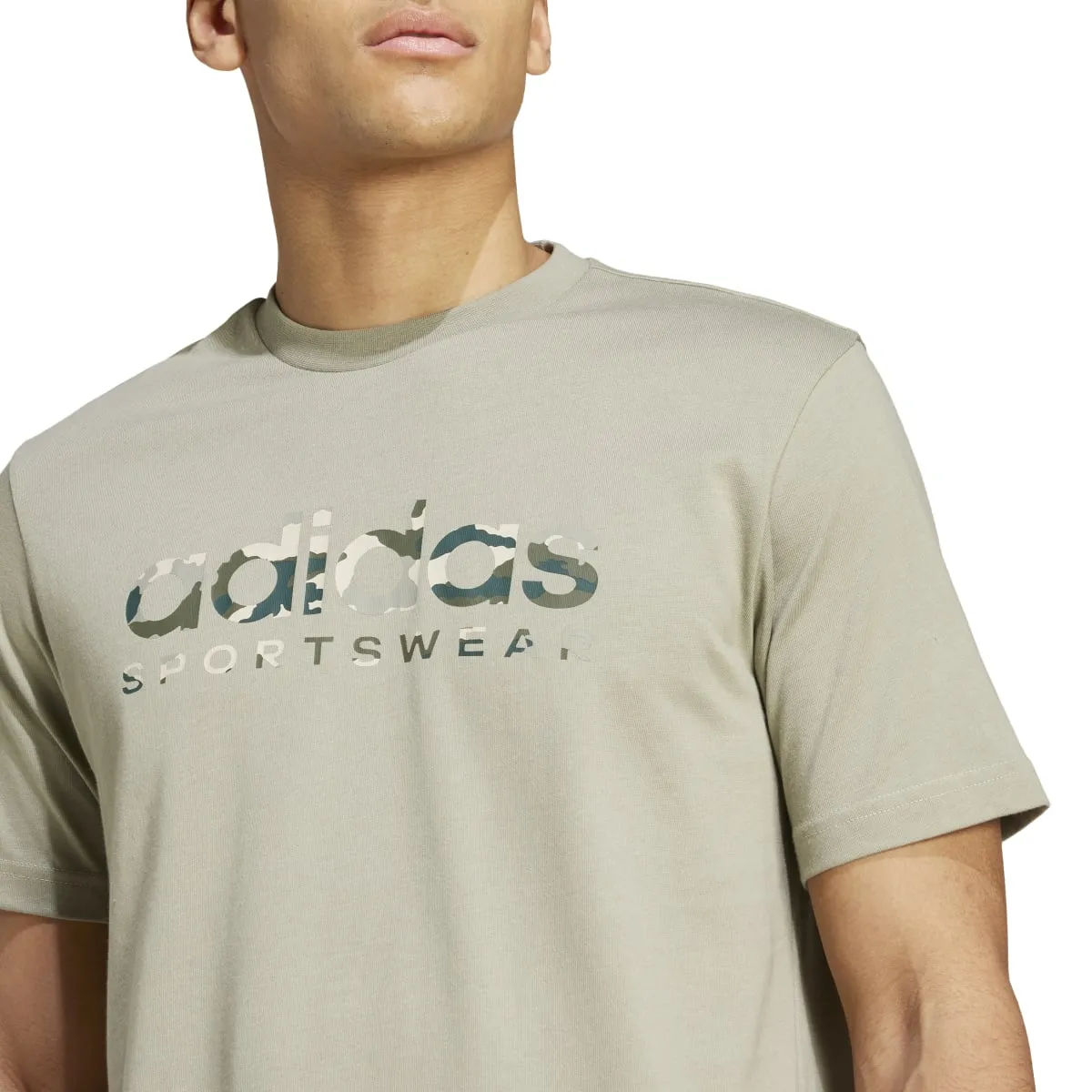 adidas Men's Camo Linear Graphic T-Shirt