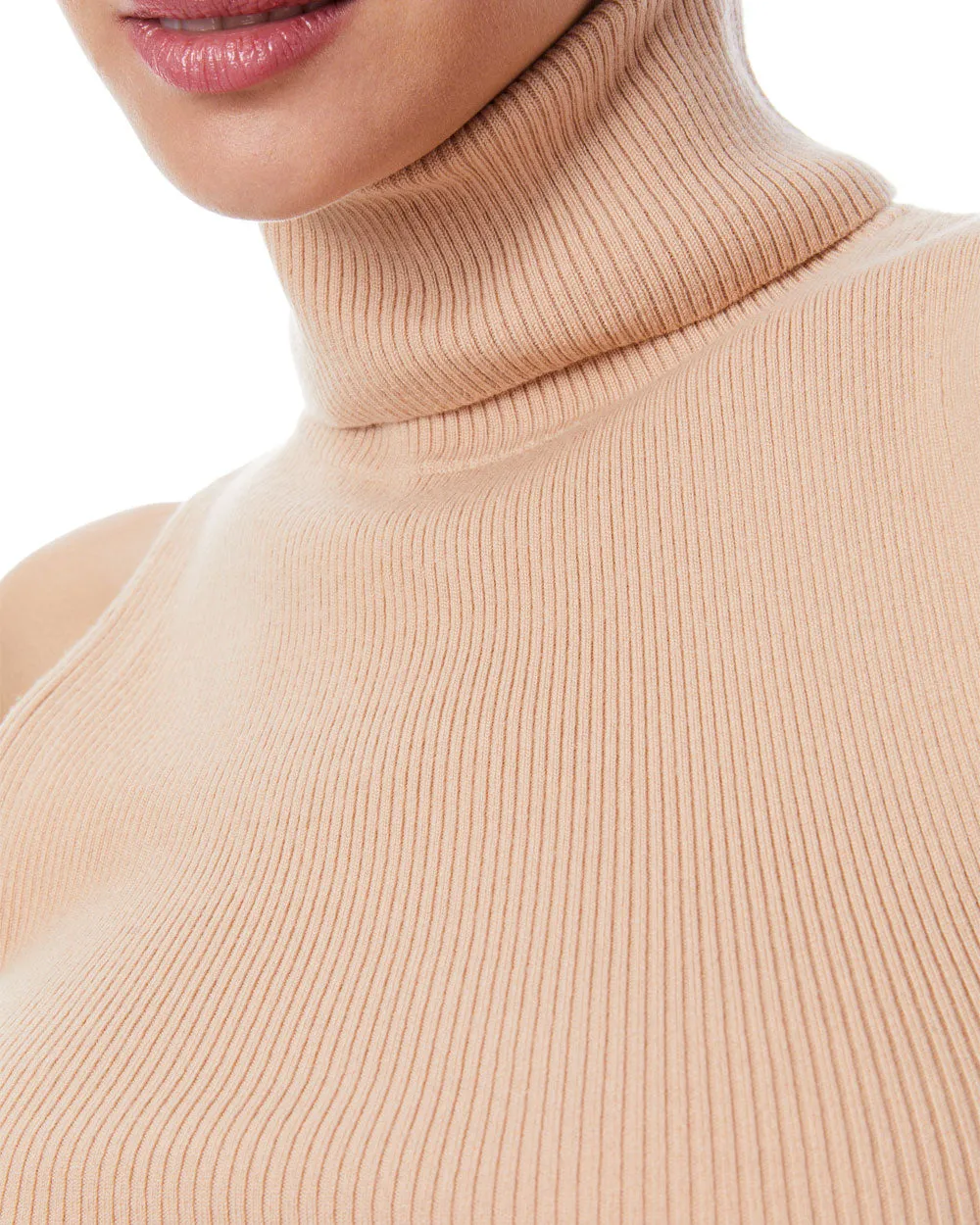 Almond Darcey Single Layer Turtleneck