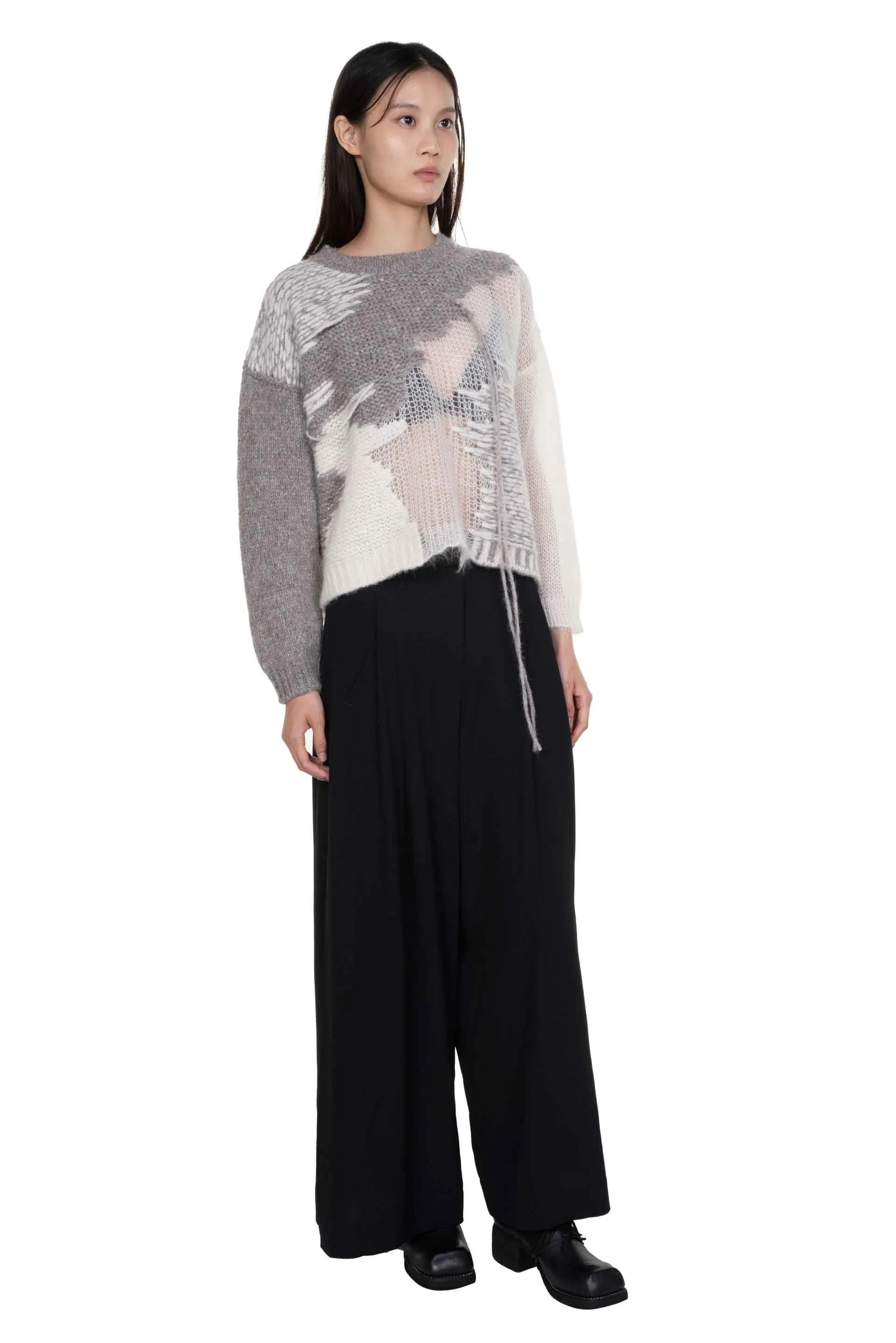 Alpaca and Mohair Crew Neck Jumper