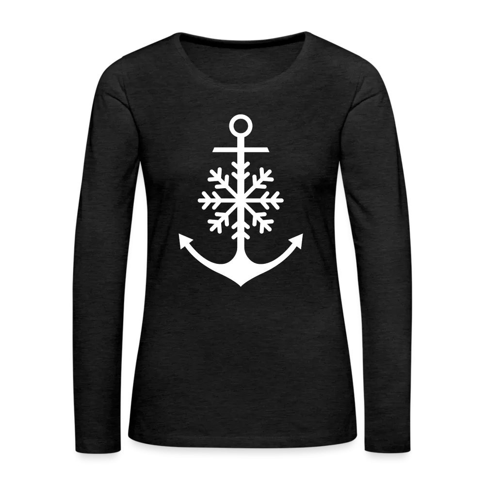 Anchor Snowflake Women's Long Sleeve Lake Tee
