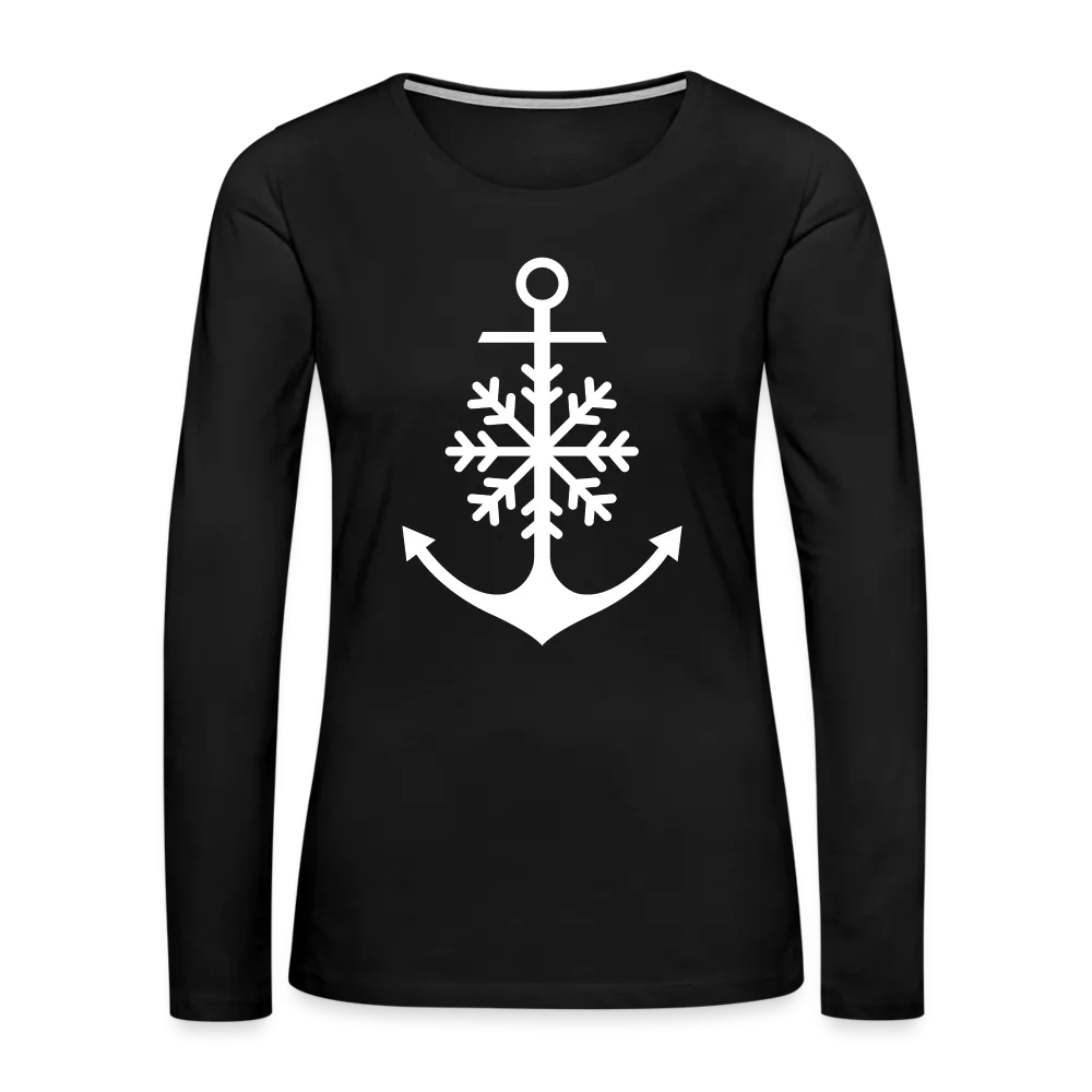 Anchor Snowflake Women's Long Sleeve Lake Tee