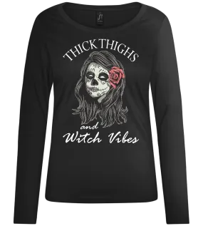 And Witch Vibes Design - Comfort women's long sleeve t-shirt