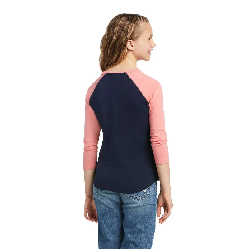 Ariat Girl's Real Firebird BB LS Tee Shirt