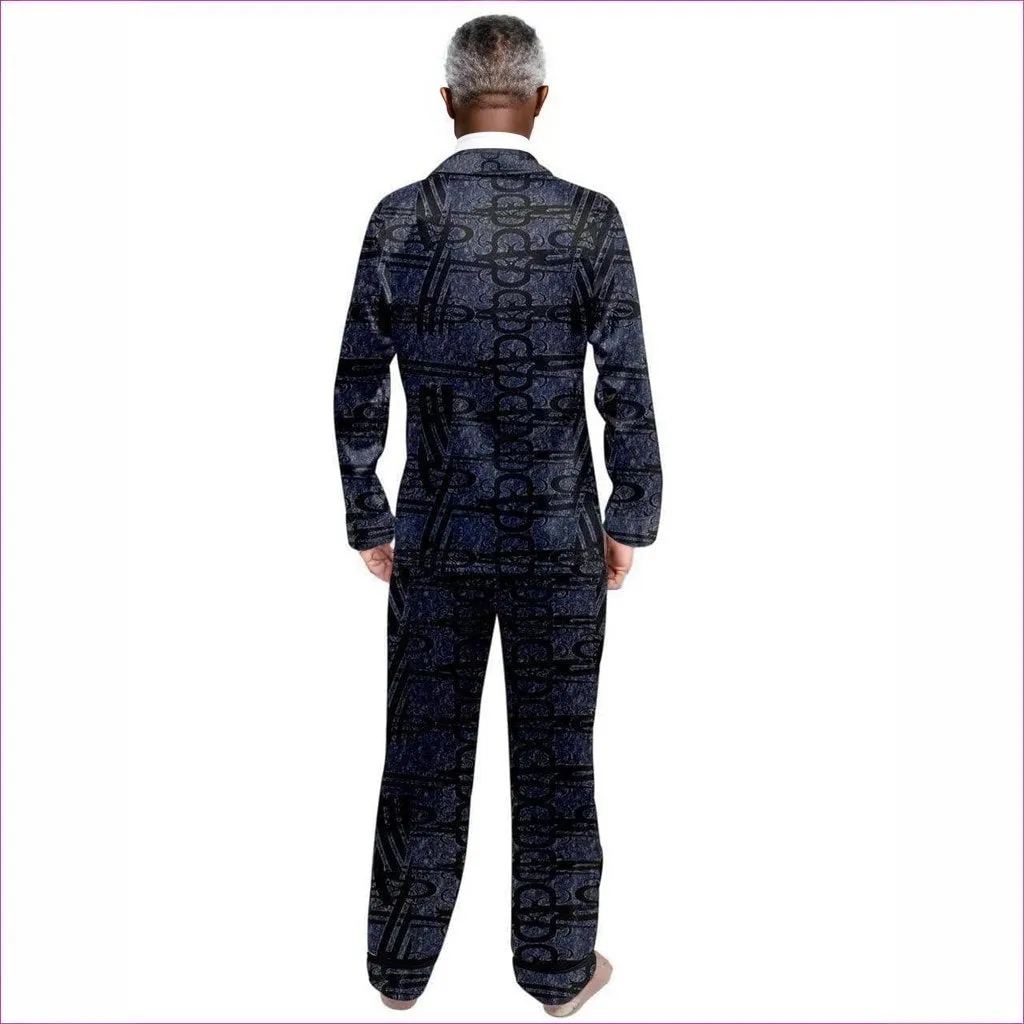 Aros Men's Long Sleeve Satin PJ Set