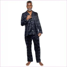 Aros Men's Long Sleeve Satin PJ Set