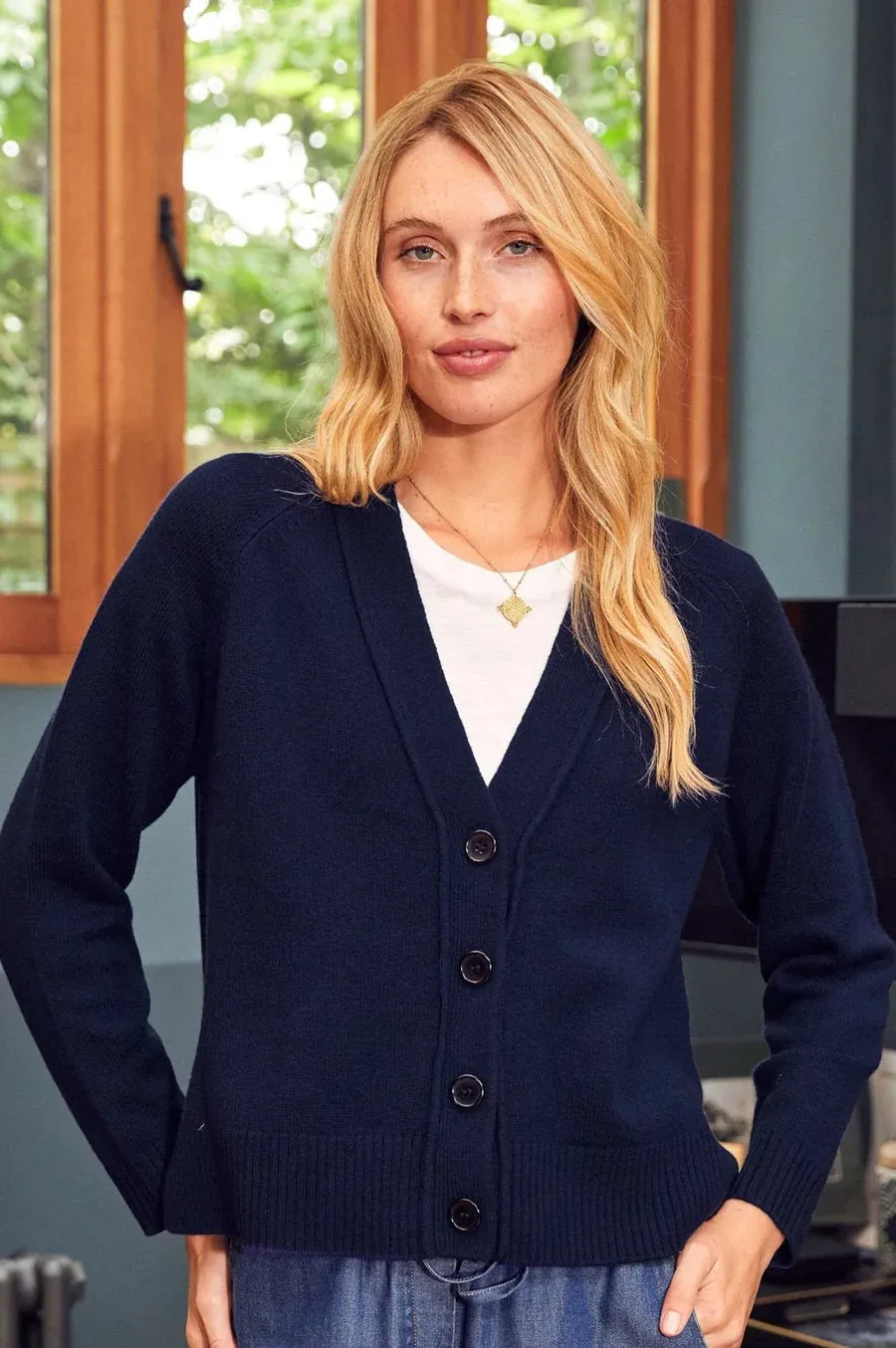ASPIGA SWING CARDIGAN NAVY