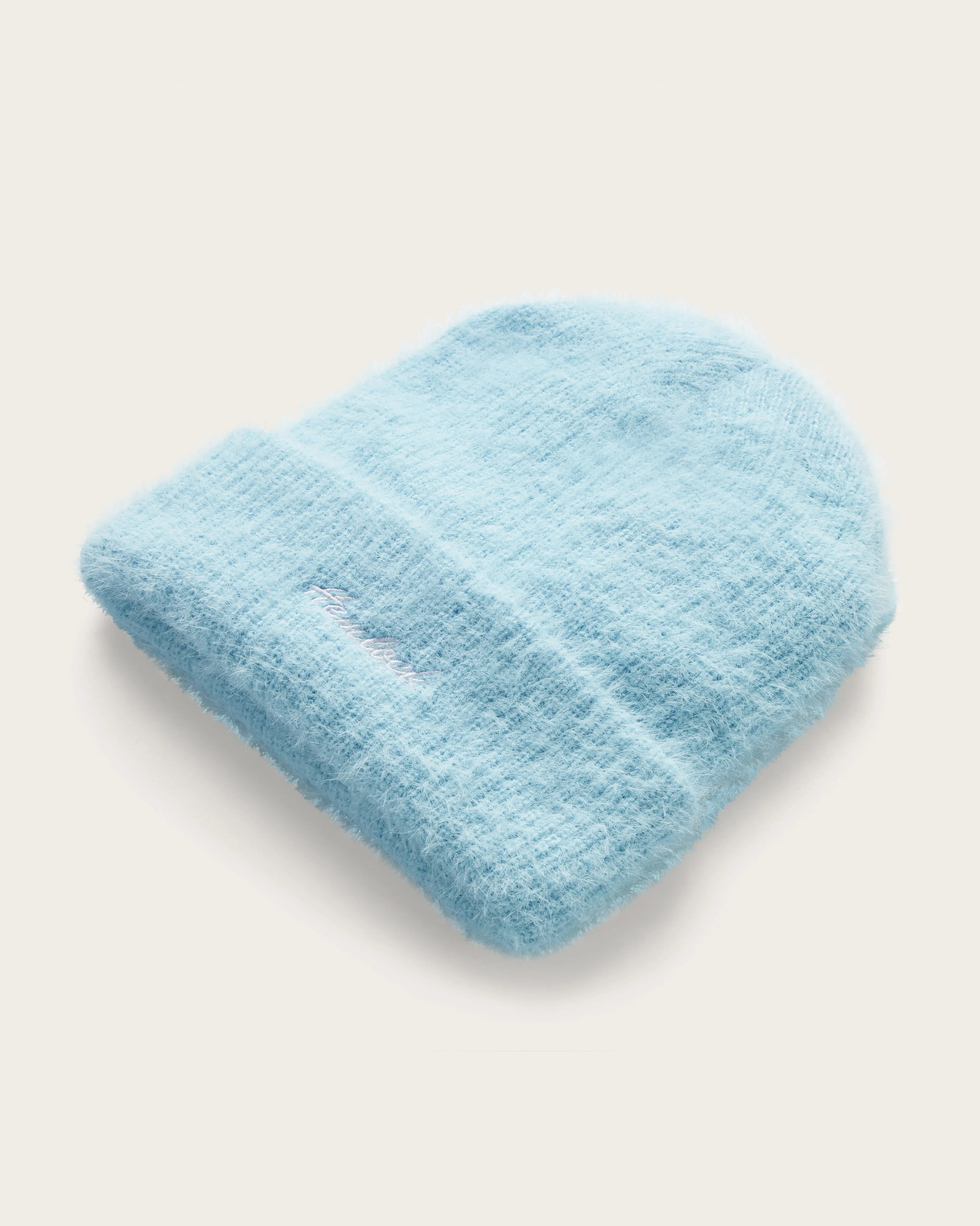 Baby Ivy Fuzzy Beanie in Glacier Blue