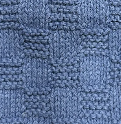 Basket Weave Cardigan - Sky