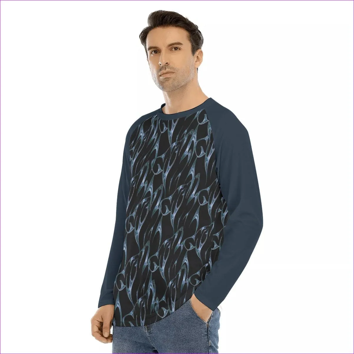 Bay Men's Long Sleeve T-shirt With Raglan Sleeve