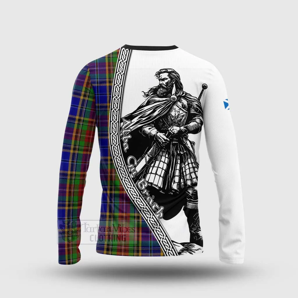 Beattie (Beatty) Tartan Clan Crest Long Sleeve T-Shirt with Highlander Warrior Celtic Style