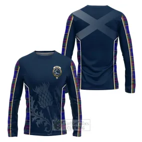 Beattie (Beatty) Tartan Long Sleeve T-Shirt with Family Crest and Scottish Thistle Vibes Sport Style