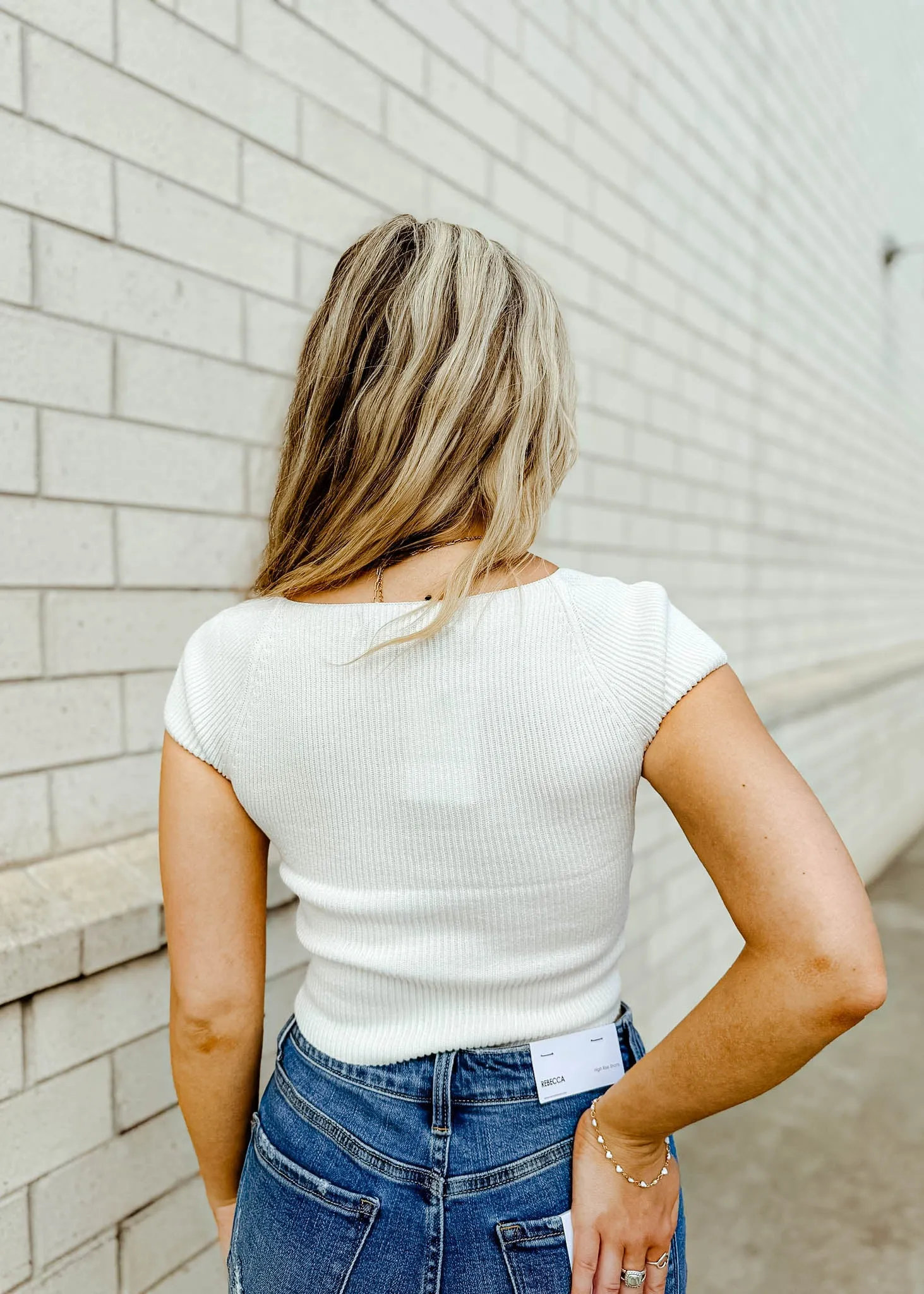Betty Square Neck Cropped Top
