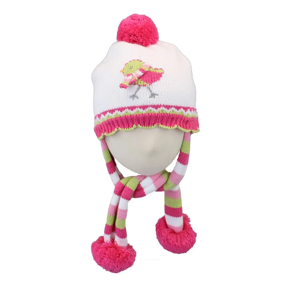 Bird Scarf Knit Hat