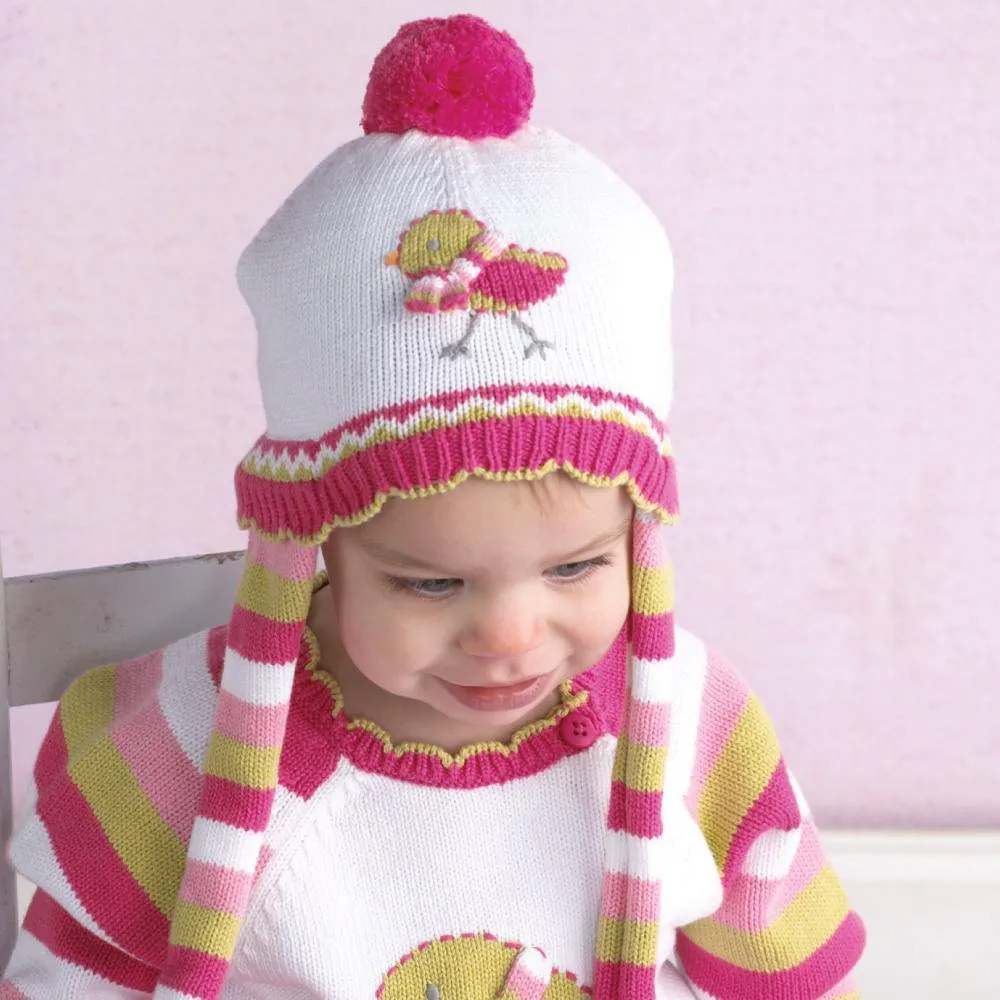 Bird Scarf Knit Hat