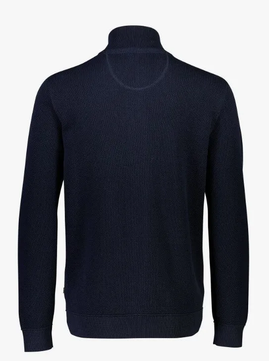 Bison Pique - Cardigan med lynlås