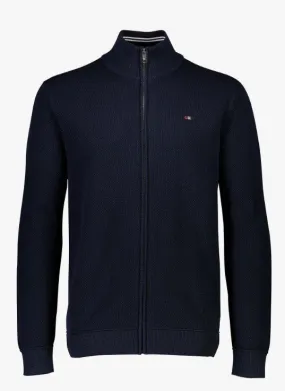 Bison Pique - Cardigan med lynlås