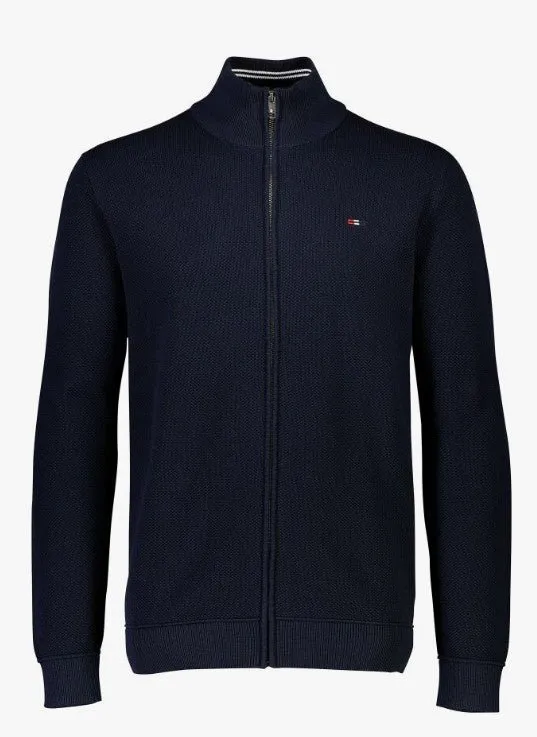 Bison Pique - Cardigan med lynlås