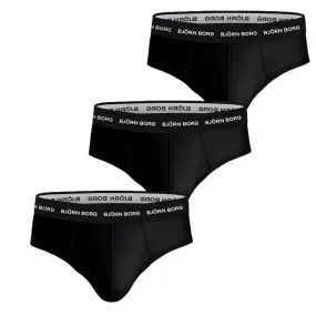 Bjorn Borg Cotton Stretch Brief 3 Pack - Black