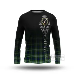 Blackadder Tartan Long Sleeve T-Shirt Featuring Alba Gu Brath Family Crest Celtic Inspired