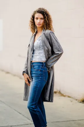 Blank NYC Faux Suede Trench