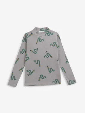 Bobo Choses Scholar Worm All Over Turtleneck T-shirt