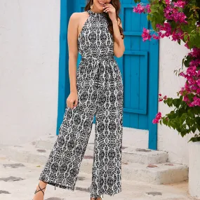 Bohemian Wide Leg Jumpsuit