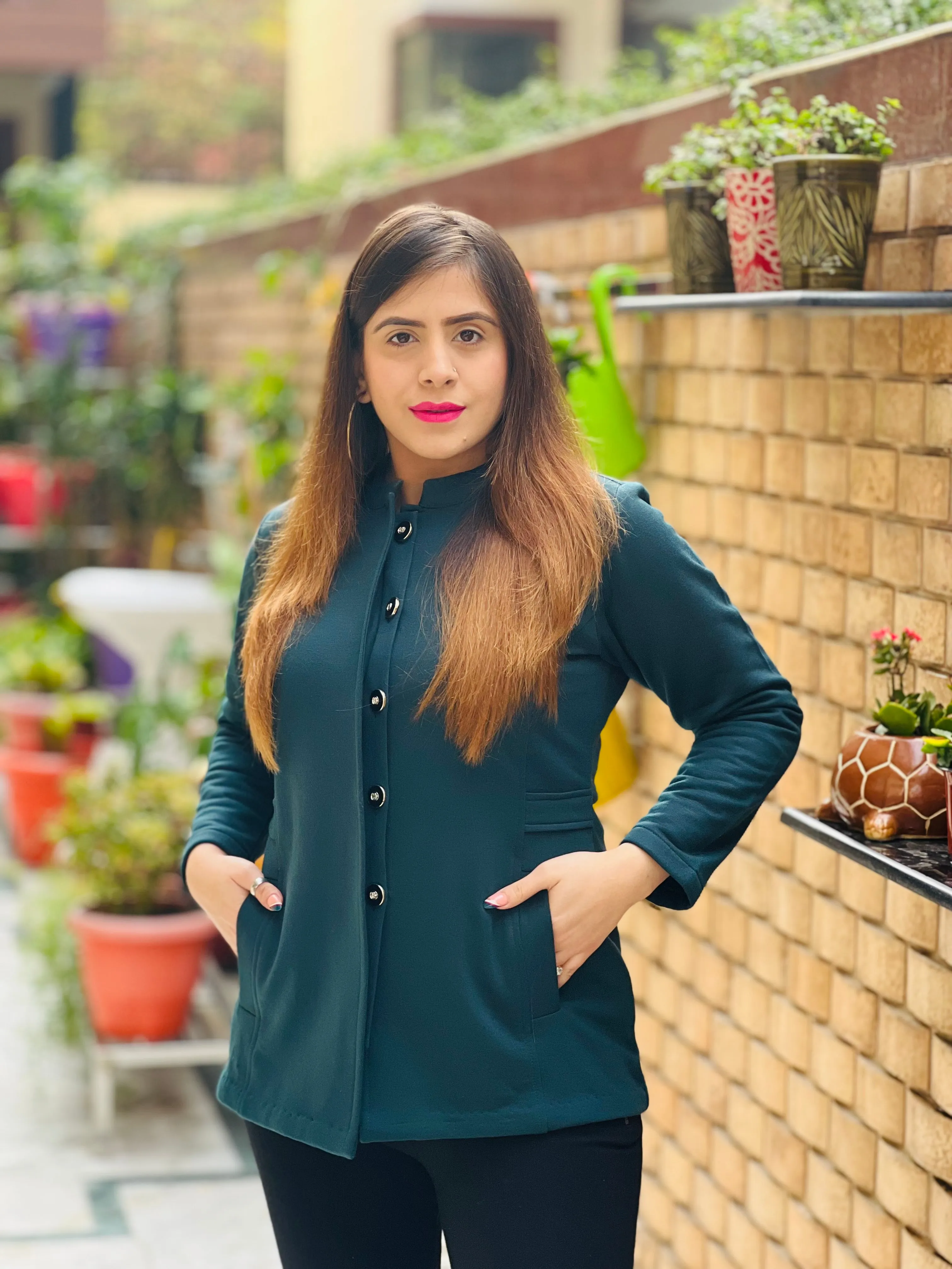 Bottle Green Coat