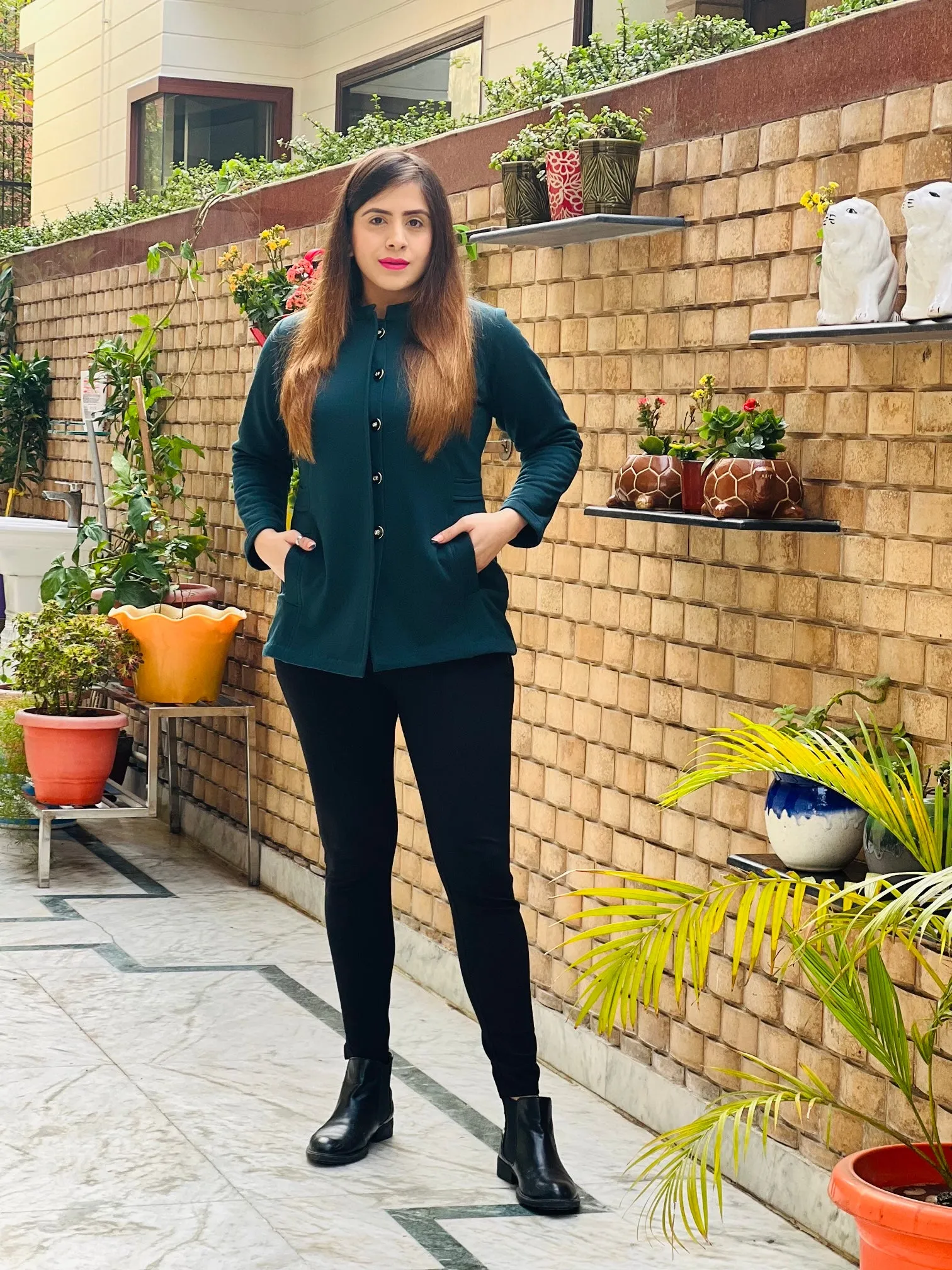 Bottle Green Coat