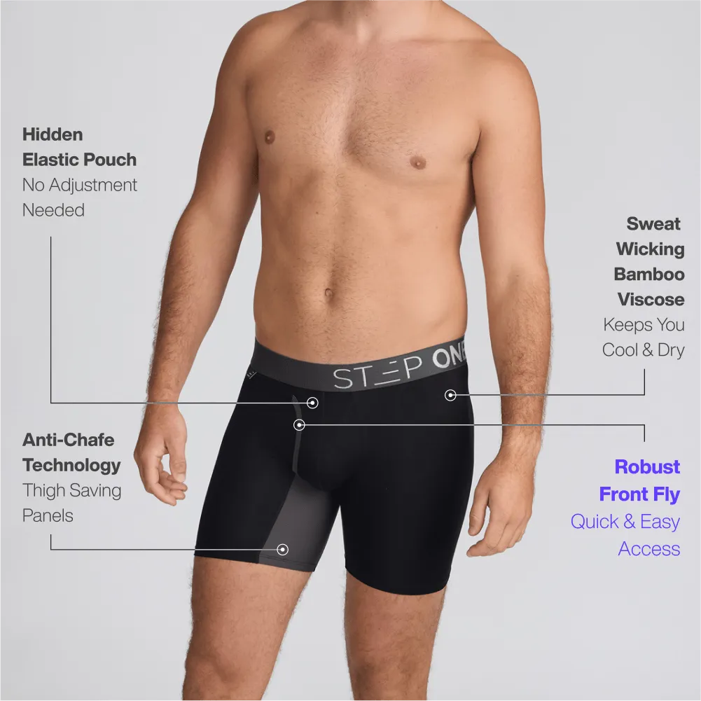 Boxer Brief Fly - Black Currants