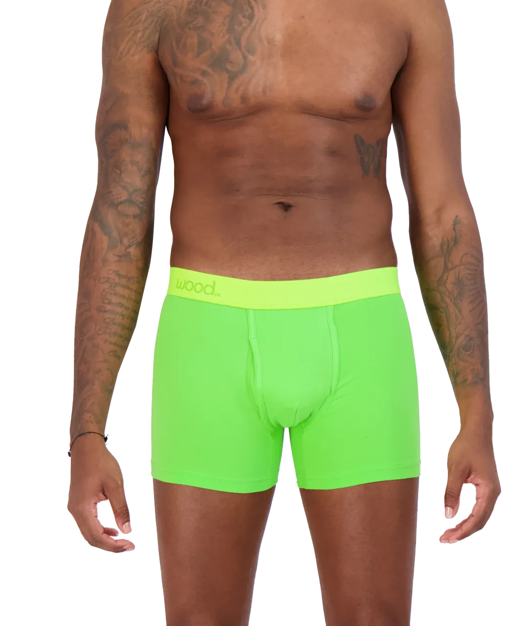 Boxer Brief w/ Fly in Jasmine by Wood Underwear