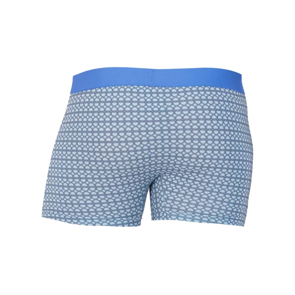 Boxer Brief w/ Fly in Steel Blue Rings by Wood Underwear