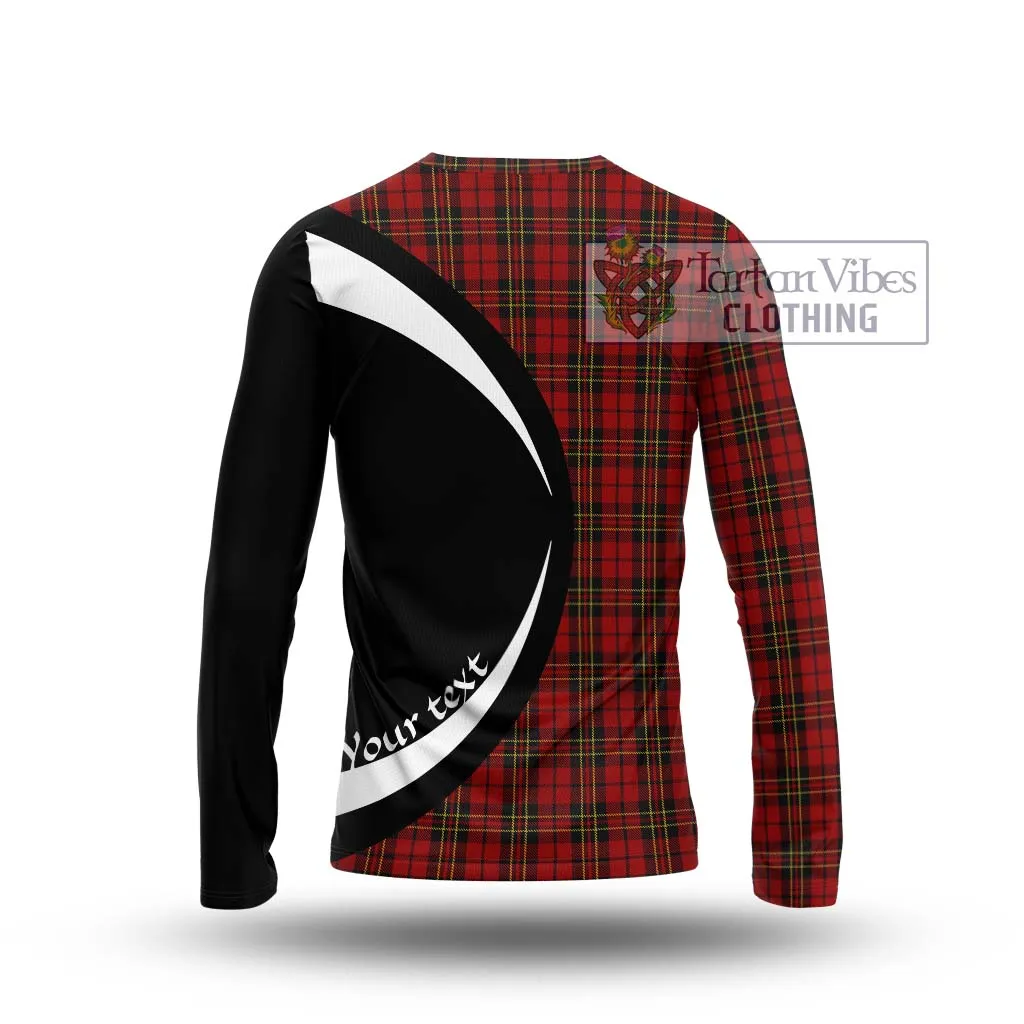 Brodie Tartan Long Sleeve T-Shirt with Family Crest Circle Style