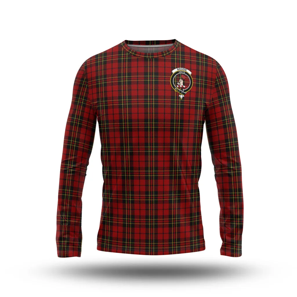 Brodie Tartan Long Sleeve T-Shirt with Family Crest