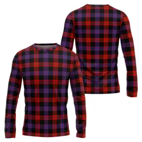 Broun Modern Tartan Long Sleeve T-Shirt