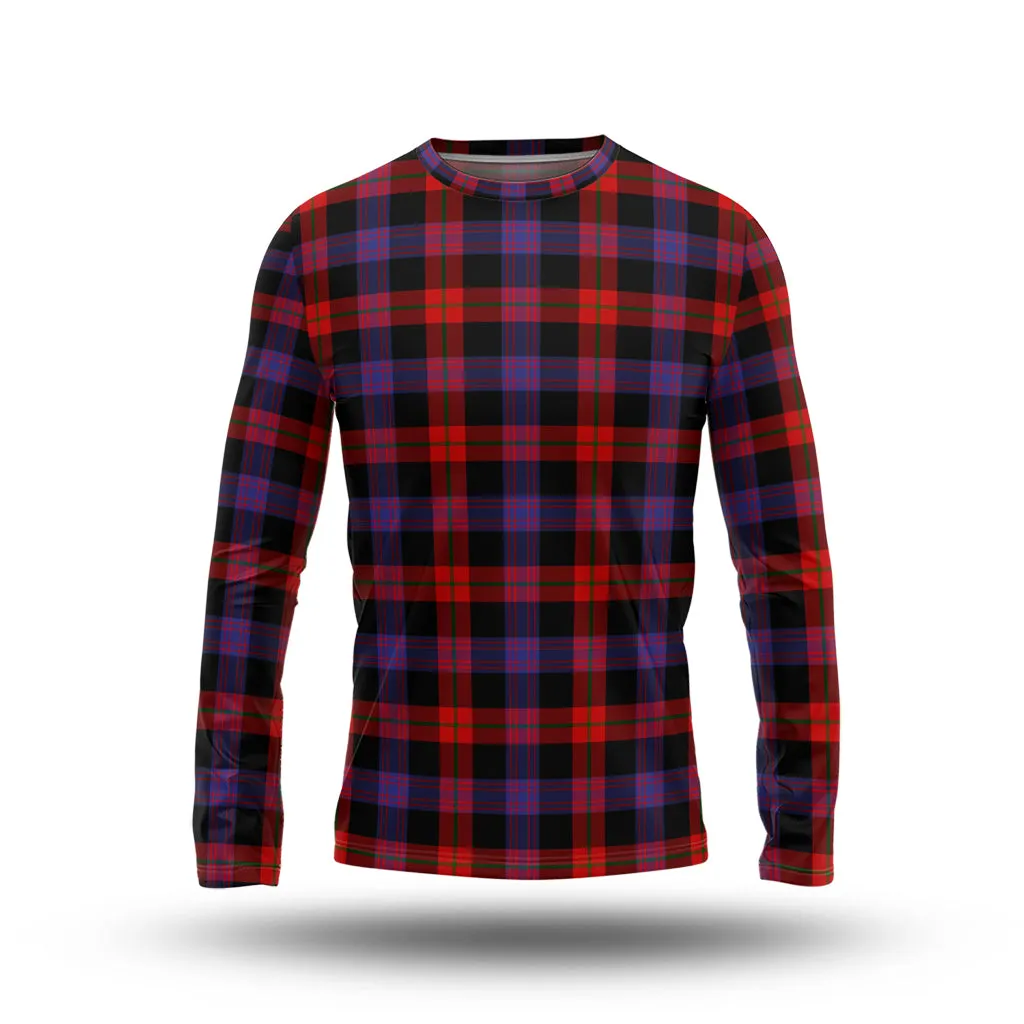 Broun Modern Tartan Long Sleeve T-Shirt