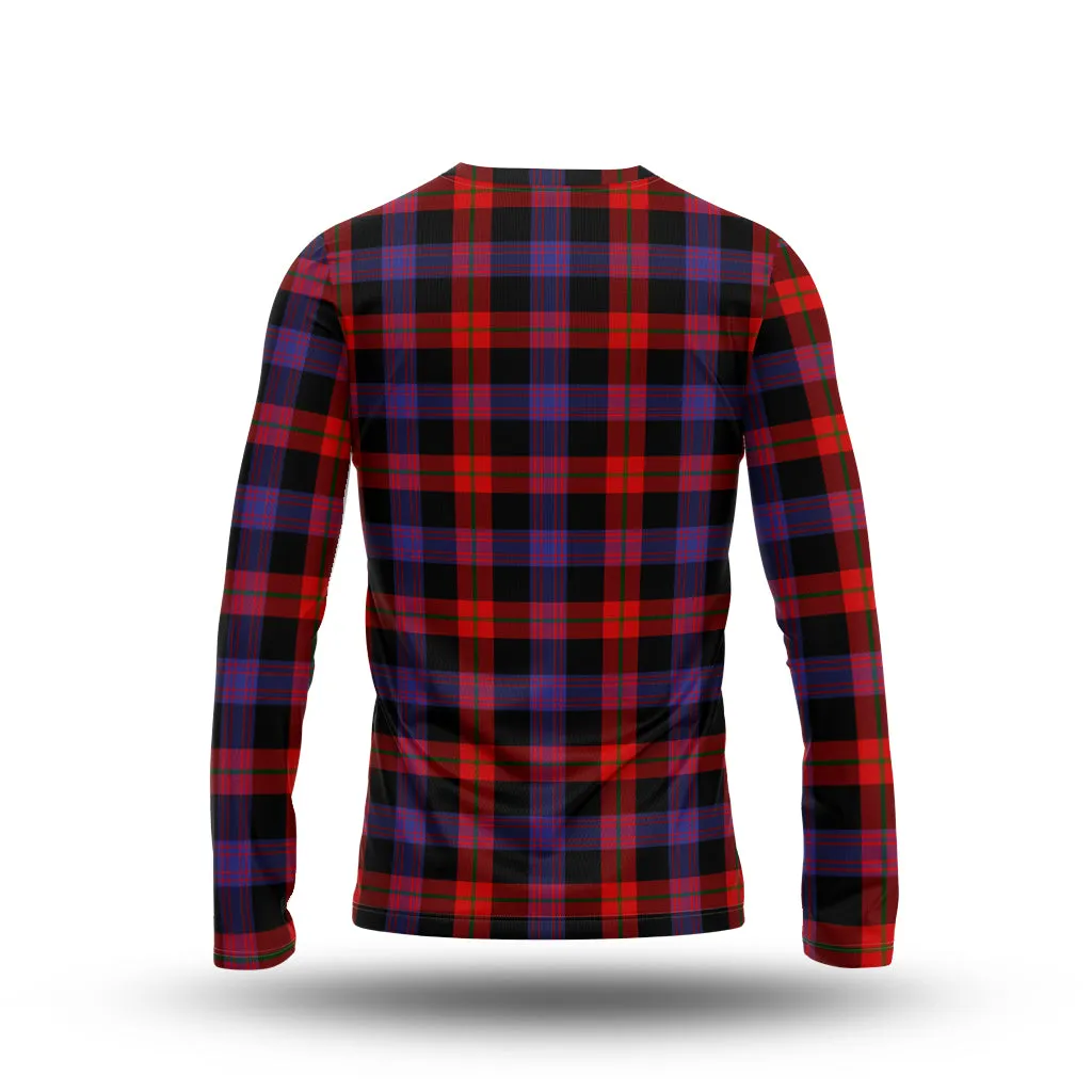 Broun Modern Tartan Long Sleeve T-Shirt