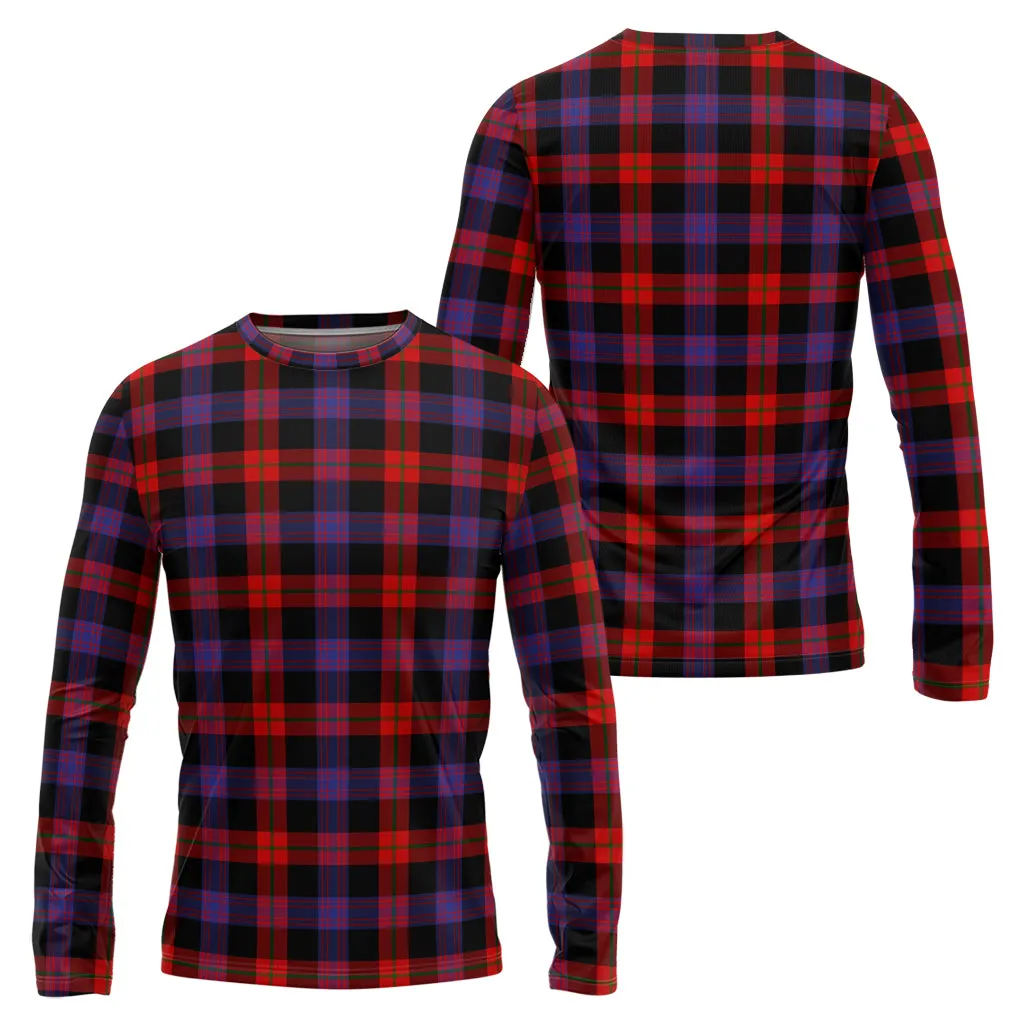 Broun Modern Tartan Long Sleeve T-Shirt