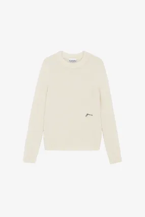 Brushed Alpaca O-neck