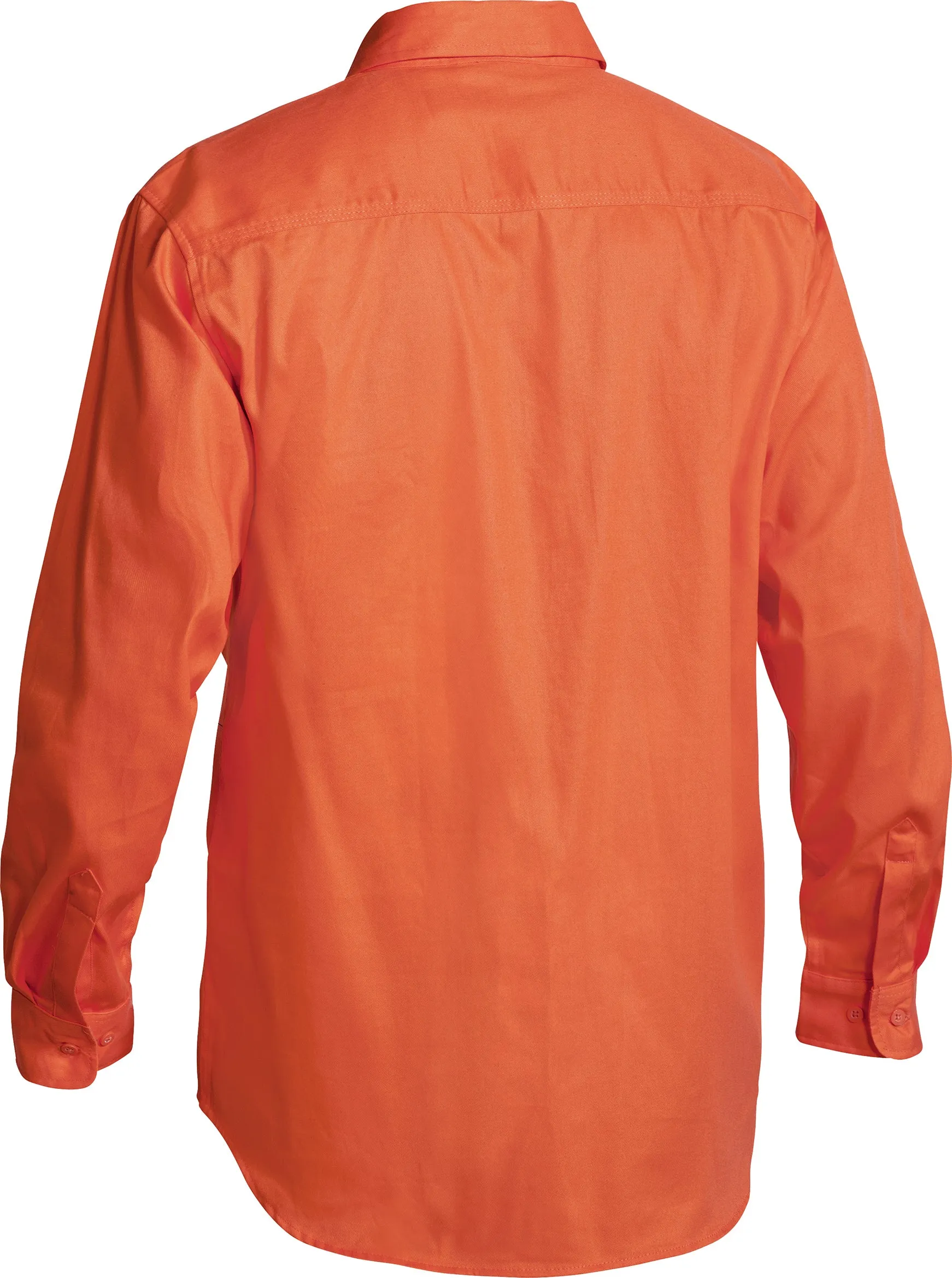 BS6339 Bisley Hi Vis Mens Drill Shirt - Long Sleeve