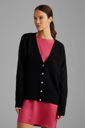 Cardigan en tricot brossé - Femme
